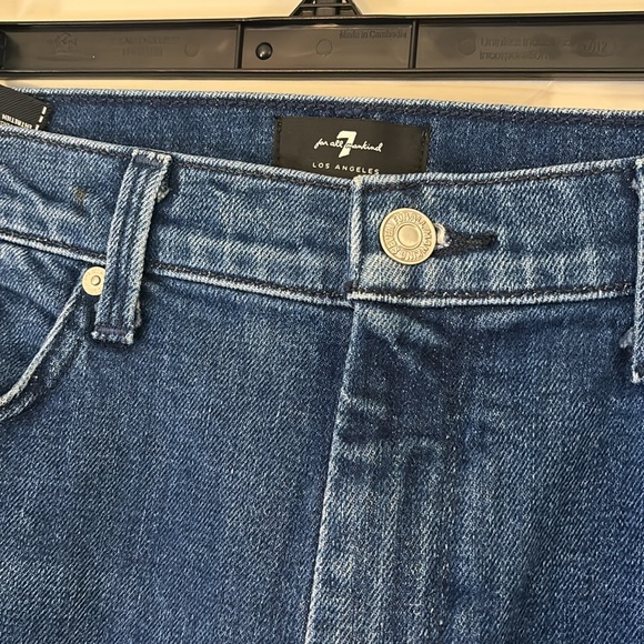 7 For All Man Kind High-Rise Side Stripe Jeans 31 - Picture 8 of 10